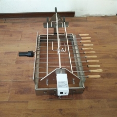 BBQ Cypriot kebab skewers top set Rotisserie with motor power