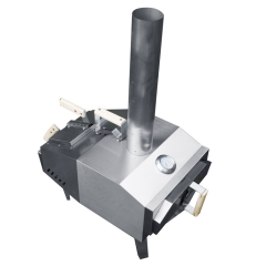 ステンレス製屋外薪焼きピザオーブン 業務用屋外暖炉ピザオーブン