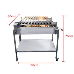 Brazilian BBQ Skewer Grill Rotator BBQ Grill Skewer Chain Set Cyprus BBQ Rotisserie Grills