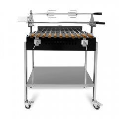 Cyprus Grill BBQ kebab Greek souvlaki foukou Cyprus souvla Charcoal Motorised Outdoor Rotisserie BBQ Grill