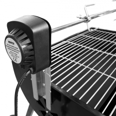 Cypriot Rotisserie Souvlaki BBQ Grills Automatic Rotate Portable Powder Coating Steel & Iron Smoker for Home Cooking