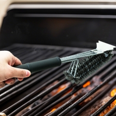 High quality BBQ Oven cleaning stainless Steel Grill brush