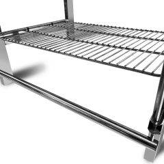 屋内用韓国製バスケットトッパー 手動フットフリップキャンプ用 180度回転式バーベキュー BBQ グリル