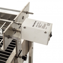 キプロスFoukou自動電動モーター回転BBQ炭火チキングリルマシン