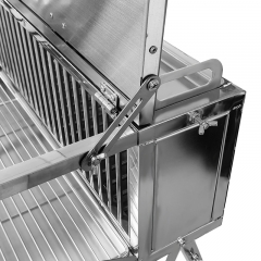 ステンレス製スピットロティサリーツイン垂直ダブルスピットBBQグリル