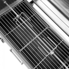 ステンレススチール製キプロスロティサリー スブラキグリル 自動回転式バーベキューグリル